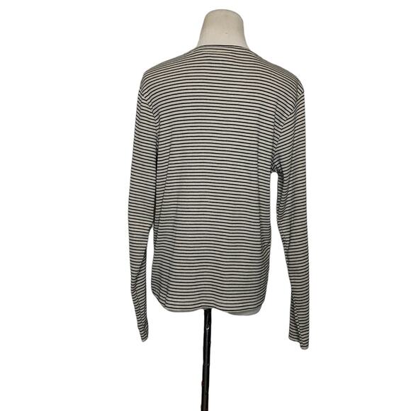 Mountain Lake cream black striped long sleeves cardigan size Small - Picture 2 of 6